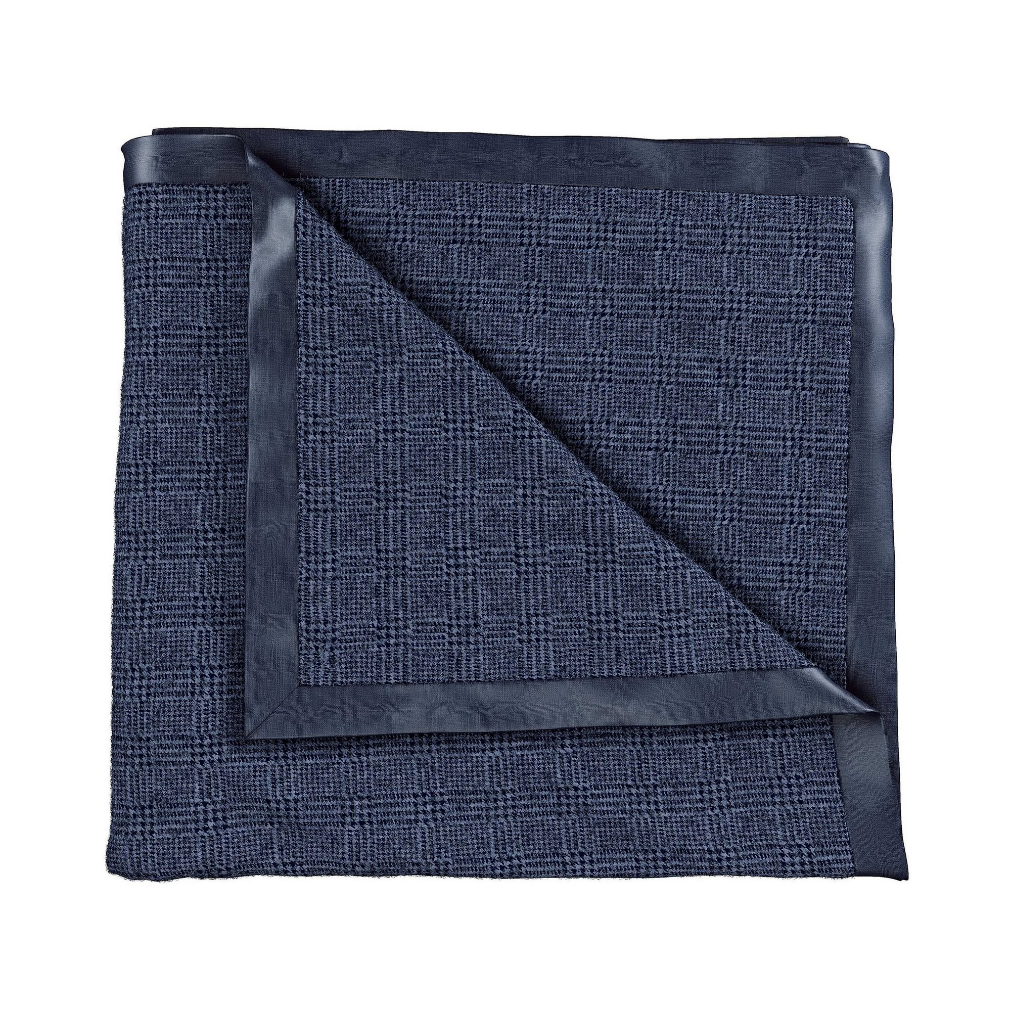 Freya Wool Throw By Bedeck Of Belfast In Midnight Blue